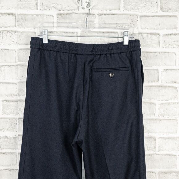 Mr P. Porter Slim Worsted Wool Trouser Pants Drawstring Navy Size 30 - Picture 5 of 9